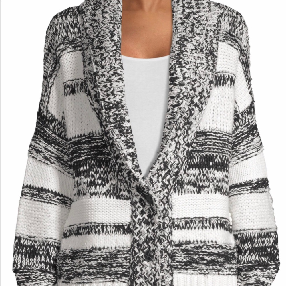 360Sweater Annie Stripe Cardigan size M